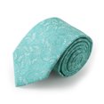 thumbnail image 4 of Jacob Alexander Men's Floral Regular Length Neck Tie - Turquoise, 4 of 7