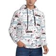 thumbnail image 2 of Lsque Dachshund Dog Puppy Pattern Casual Men's Hoodie,Hooded Sweatshirt with Kangaroo Pocket,Pullover Hoodie-Medium, 2 of 7