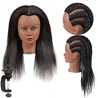 2 Count Braiding Training Hair Mannequin Head Doll Braided Model