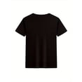 thumbnail image 2 of Back to School New Boys 100% Cotton T-Shirt - Black - Preschool Graduate 2025 Print - Comfortable Breathable Summer Crew Neck Short Sleeve, 2 of 6