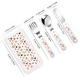 thumbnail image 2 of Honeii funny cats celebrating Valentine's Day Print Children's Knife, Fork And Spoon Set,Reusable Utensils Set with Case,Travel Cutlery Set,for Kids Adults Camping, 2 of 8