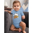 thumbnail image 2 of Unicorn Donut And Pumpkin Bodysuit Infant -Image by Shutterstock,  Newborn, 2 of 4