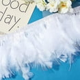 thumbnail image 5 of Rooster Hackle Feather Trim Fringe for DIY Sewing Crafts Costumes Decoration White 6-1/4 inch(16cm) about 2m/bag, 5 of 8