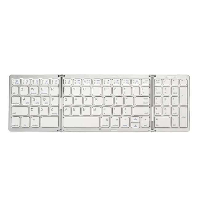 Clavier BT Pliable, Clavier Portable Sans Fil Format de Poche avec Pavé Tactile pour PC, Tablette, avec Batterie Rechargeable