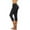 Black, variant on Women Capris Leggings Plus Size Causal Summer Yoga Pants for Women M