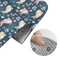 thumbnail image 5 of Yiaed Cute Rabbit Floral Print Bathroom Mat Set 2 Pieces Mat Anti-Skid Pad Ultra Soft and Absorbent Bathroom Bath Mat Contour Bath Rugs for Toilet Base, 5 of 6