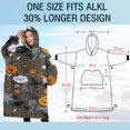 thumbnail image 4 of Oversized Wearable Blanket Hoodie,Autumn Halloween Scene Pattern Sherpa Blanket Hoodie with Super Pockets,Super Warm Fuzzy Pullover for Women & Men, 4 of 6