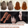 thumbnail image 4 of OPALESQUE Juego de 2 Pzas de Peine de Sándalo para el Cabello, Peine de Dientes Anchos y Finos para Mujer y Hombres, Peine Antiestático para Desenredar Cabello Rizado, Fino, Liso, Mojado y Seco, 4 of 7
