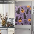 thumbnail image 3 of Yayeee Magnetic Dishwasher Cover for The Front Decoration Home Kitchen Machine Sticker Protector, Purple Halloween Black Cat, 3 of 6