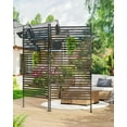 thumbnail image 2 of 72" H×36" W Freestanding Metal Privacy Screen for Outdoor Patio - Heavy-Duty Rust-Resistant Decorative Fence Panel | Weatherproof Design | Patio Privacy Screen, 2 of 7