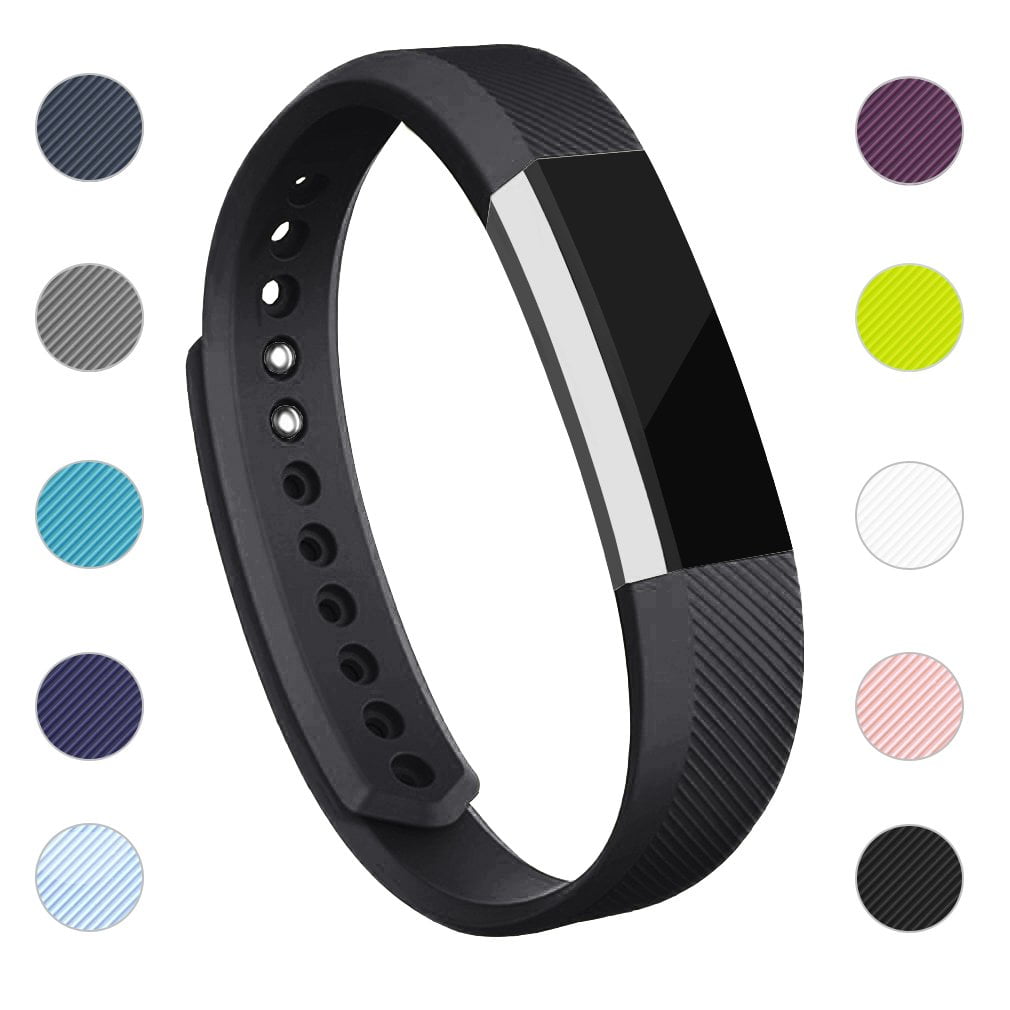 Fitbit Alta Replacement Band 2 Pack Black and Silver Small and stnless steel 