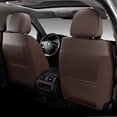 thumbnail image 4 of FLORICH Full Set Car Seat Covers, Waterproof Faux Leather Seat Protectors, Comfortable Auto Interior Cushions Fit for Most Cars SUV Trucks, Coffee, 4 of 12
