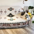 thumbnail image 6 of Southwestern Soft Throw Blankets with Tassels Cozy Cotton Woven Aztec Knitted Bed Couch Throws Sofa Chair Towel Multi-Function for Home Decor Office Travel (90x150cm), 6 of 13