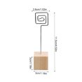 thumbnail image 4 of Yuarrent Base de Lugar Titular de la tarjeta Buffet Reserva Picture Clip Stand Vacaciones Banquetes de boda Fiesta Ajuste de la Decoraciones Decoración del hogar Cuadrado Yuarrent HA011595-04, 4 of 6