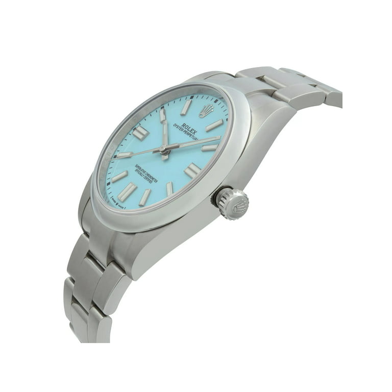 Midler Polering Recite Rolex Oyster Perpetual 39mm Custom Turquoise Dial Automatic Watch 114300 -  Walmart.com
