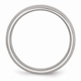 thumbnail image 2 of White Stainless Steel Ring Band Wedding Grooved 6mm Brushed and Polished, 2 of 5