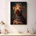 thumbnail image 4 of Dog Canvas Print Funny Airedale Terrier Dog Painting Poster Vintage Wall Art Starry Night Artwork Picture for Bedroom Decor, 4 of 6