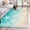 Brown Teal, variant on Rectangle Area Rugs 2.7 x 5 Ft, Rustic Coastal Non-Slip Residential Carpet, Sea Nautical Summer Beach Starfish Coral Indoor Crawling Mats Runner Rugs for Living Room/Dining Room/Bedroom