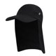 thumbnail image 1 of Sombrero de pesca unisex Gorra con visera Protección solar con cubierta para el cuello de la oreja (Negro) Ehuebsd  Para estrenar, 1 of 8