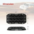 thumbnail image 3 of Costway 2 PCS Short Recovery Traction Boards Set with Jack Lift Base for 4WD ATV UTV SUV Black, 3 of 10
