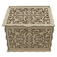 thumbnail image 2 of Hollow Wedding Box, Good Decoration Hard Boxwood DIY Wooden Box Multifunctional With Lock And Keys For Party For Donation JM01319 Small, 2 of 8