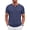 Navy, variant on GENTS BLISS Henley Men Shirts Short Sleeve T shirts for Men V Neck Casual Men Shirts