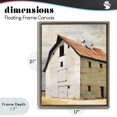 thumbnail image 4 of Stupell Industries Farmhouse Rustic Big Barn Red Brown Floating Frame Canvas Art, 17 x 21, by Susan Jill, 4 of 8