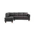 thumbnail image 3 of Miekor Furniture Dalia 97" Dark Gray Linen Modern Sectional Sofa with Left Facing Chaise W5U030, 3 of 5