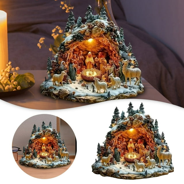 Elegant Themed Acrylic Desktop Ornament Detailed Artwork Inspirational Sculpture For Home