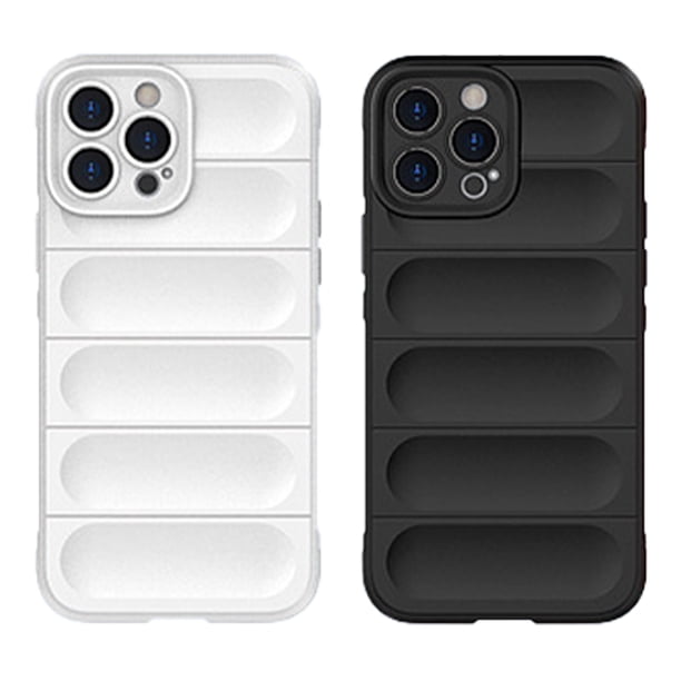 2 fundas para teléfono a prueba de golpes que no dañan la piel, protección de bolsa de aire de borde suave, compatible con IP-13PRO MAX. Zhivalor CPB-SSW798-1