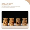 thumbnail image 2 of Sachet Pendant Panda Shape Car Decoration Brown Wood Material Diffusing Aroma Smell 1Pcs, 2 of 3