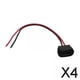 thumbnail image 1 of 2x Conector Tipo C Jack Hembra USB Hembra Chasis C Conector Impermeable Tipo C con Hebilla de Tarjeta Repuestos Durable Alto Rendimiento Reemplaza , 4 piezas, 1 of 8
