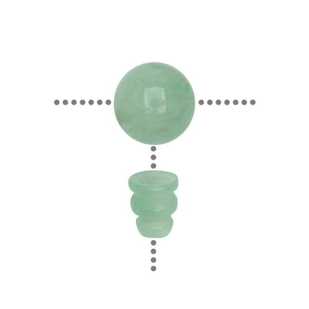 Aventurine Natural Stone Beads - Aventurine Gemstone Guru Beads, Round 11mm, 1 Set, Green