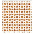 thumbnail image 3 of Ambesonne Tiger Shower Curtain, Funky Forms Tiger Lion Face, 69"Wx75"L, Orange and Multicolor, 3 of 3