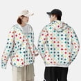thumbnail image 6 of Balery Colorful Geometric Men's Women's UPF 50+ Sun Protection Lightweight Hoodie Performance Long Sleeve Shirt for Fishing Running-X-Large, 6 of 9