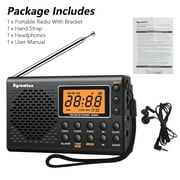 Portable Radio, EEEkit Battery Operated Radio with Big Speaker, Great Reception, Backlight Display, Compact Transistor Radios Player for Emergency, Indoor Outdoor, Gift for All Ages