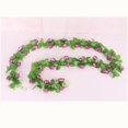 thumbnail image 1 of 2x Artificial Rose Garland Silk Flower Vine Para Decoración De Pared De Jardín 7 Macarena Vino de seda de la flor, 1 of 8