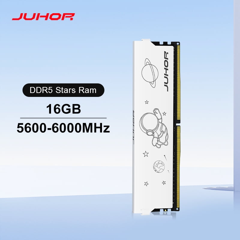 JUHOR DDR5 16GB 5600MHz 6000MHz DIMM Desktop Computer Gaming