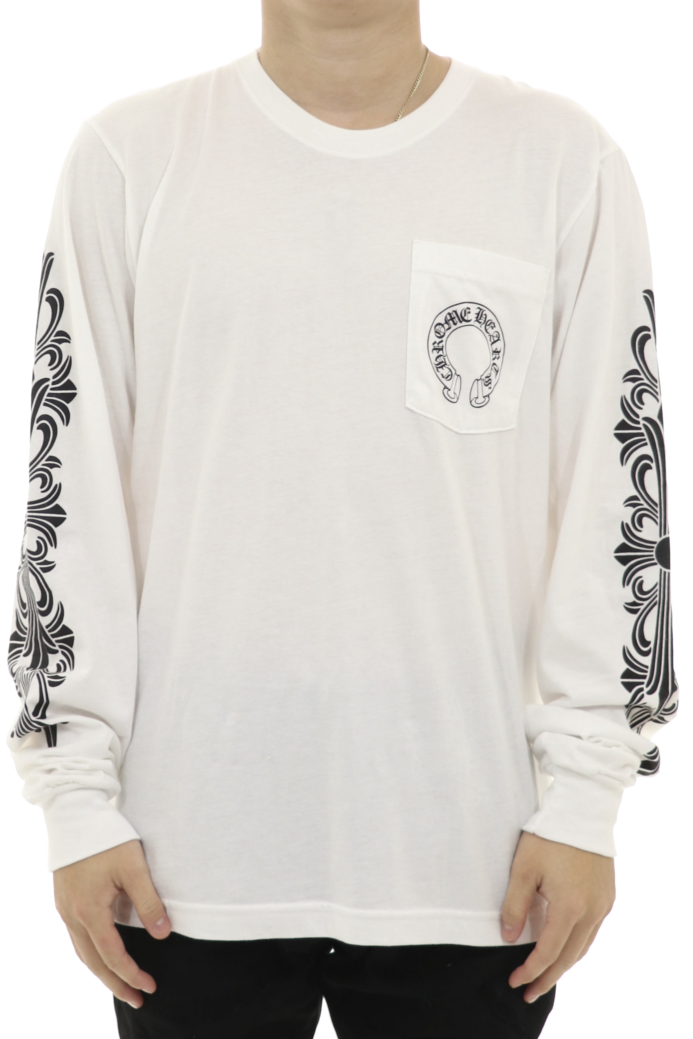 Buy Chrome Heart Horseshoe T-Shirt LARGE WHITE at Ubuy Philippines