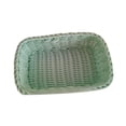 thumbnail image 3 of Canasta de estantería tejida a mano Organización de ropa llave de almacenamiento Cesta de almacenamiento Basina de almacenamiento de almacenamiento de Verde claro, 3 of 8