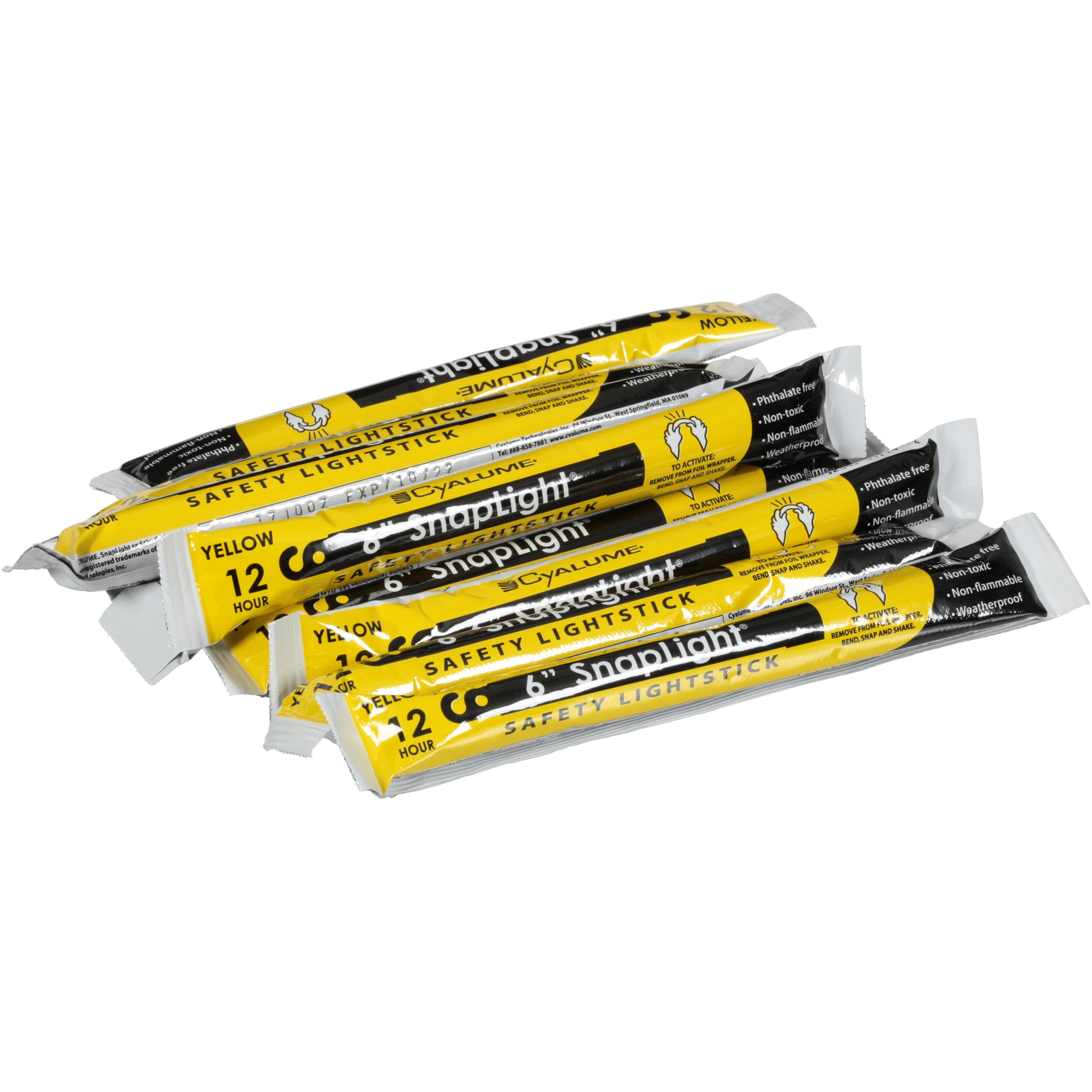 Cyalume® Snaplight® 6" Safety Lightsticks 10 ct. Box