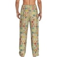 thumbnail image 3 of Xecao Retro Geometry Men's Straight Lounge Pajama Pants: The Ultimate in Comfortable Sleepwear, 3 of 9