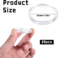 thumbnail image 2 of XIBUFE 20 Pack 40.6mm Acrylic Coin Holder, Coin Capsules Protect Gasket Coins Case for Collectors, Round Coins Collecting Supplies Fit Silver EagleDollar, 2 of 7