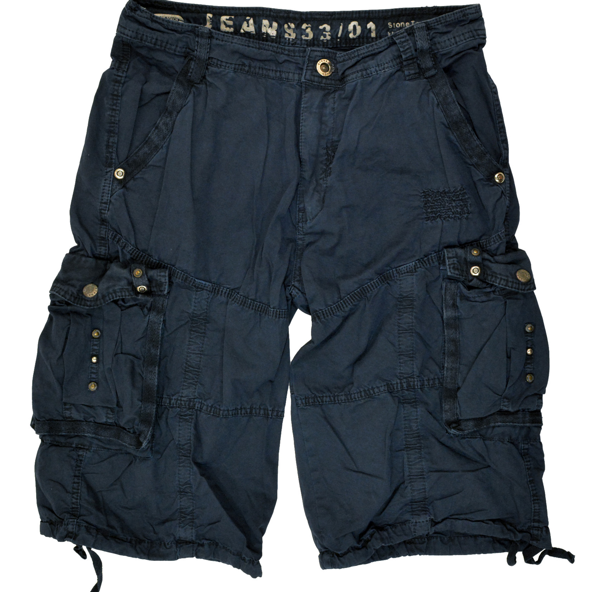 Mens Military Cargo Shorts 053 Navy Size 30