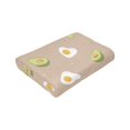 thumbnail image 6 of Kll Fleece Blanket Plush Throw Blanket Egg And Avocado,Soft Fuzzy Cozy Flannel Blanket For Couch Sofa Bed.(60"X50"), 6 of 9