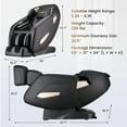 thumbnail image 2 of COSTWAY Relaxation02 Full Body Massage Chair, SL Track Zero Gravity Shiatsu Recliner with airbag Coverage, Bluetooth Speaker, Foot Roller, Heat Therapy, Thai Stretch, Auto Body Detector, 2 of 10