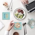 thumbnail image 1 of RYLABLUE Merry Christmas Set of 4 Coaster for Drinks, Absorbent Ceramic Stone Coasters Cup Mat with Cork Base for Home Kitchen Room Coffee Table Bar Decor, 1 of 4