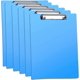 thumbnail image 1 of Clipboard Folders, 4-Pack A4 Plastic Clipboards with Secure Fastening for Office and Classroom Supplies - Blue, 1 of 5