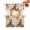 Flaxen, variant on Fall Scarecrows Kitchen Curtains Sets 24 Inch Length Tier Curtain, Thanksgiving Autumn Pumpkins Leaves Beige Rod Pocket Window Treatments, Window Valance Curtains for Bathroom/Bedroom/Cafe 3 Panels