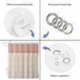 thumbnail image 3 of Spring Pink Floral Shower Curtain Set - Standard 72" x 72" Washable Bathtub Curtain with 12 Hooks, Vintage Farmhouse Flowers Art Waterproof Fabric Stall Shower Curtains for Bathroom/Bathtub Décor, 3 of 6